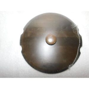 Longaberger 10" American Work Basket Woodcraft Lid‎ W Knob New Deep Brown